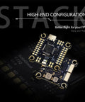 F722 FPV Flight Controller Stack With ICM42688P Sensor And 60A 4in1 ESC 30x30mm shown in high-end configuration