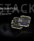 F722 FPV Flight Controller Stack With ICM42688P Sensor And 60A 4in1 ESC 30x30mm 2-6S for freestyle drones close-up