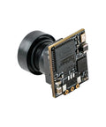 C03 FPV Micro Camera with one third inch CMOS sensor, 1200TVL, global WDR, wide lens, side view showing lens and circuit board.