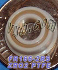 FR166-2RS Full Ceramic Flanged Bearing 3/16x3/8x1/8 inch ZrO2 - VXB Ball Bearings