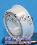 FR188-2RS Full Ceramic Flanged Bearing 1/4x1/2x3/16 inch ZrO2 - VXB Ball Bearings