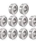 FR188ZZ Flanged Ball Bearing One Quarter Inch Bore One Half Inch Outer Diameter Three Sixteenth Inch Thick Double Shield Chrome Steel