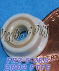 FR2-5-2RS Full Ceramic Flanged Bearing 1/8x5/16x9/64 inch ZrO2 - VXB Ball Bearings