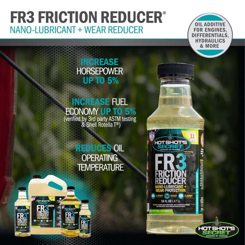 FR3 Friction Reducer Nano Lubricant With Wear Protection For Metal Surfaces Deep Penetrating Nano Tech 32 Oz front label