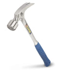Framing Hammer 28 Oz Long Handle Straight Rip Claw With Milled Face And Shock Reduction Grip For Superior Leverage, USA Made
