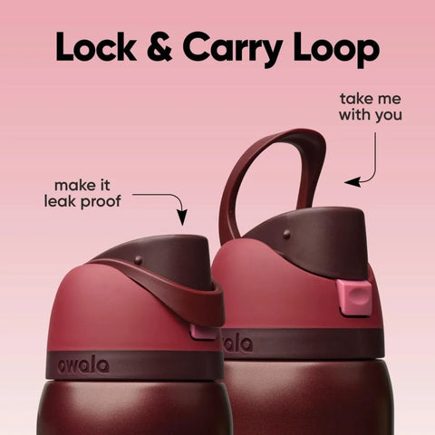 Keep drinks cold or hot all day with double wall insulation, a built in FreeSip straw, and a locking lid for leakproof travel bottle.