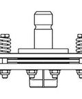 Diagram of Friction Clutch Torque Limiter Fits KV Bondioli, Pavesi, Universal Products, Walterscheid K89 Models Interchangeable with 125802