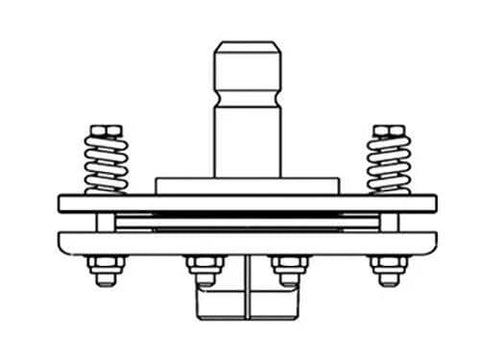 Diagram of Friction Clutch Torque Limiter Fits KV Bondioli, Pavesi, Universal Products, Walterscheid K89 Models Interchangeable with 125802
