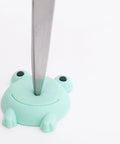 Soft Silicone Doorknob Cushion Wall Protector And Anti Collision Stopper For Doors And Cabinets in mint green frog design