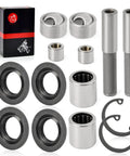 2 Set Front Upper A-Arm Bearing Seal Ball Joint Sleeve Kit For Brute Force KVF750 KVF650 4x4i 2005-2013, components displayed