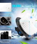 Front HVAC Heater Blower Motor Fan Assembly Replacement For Ford E Series Vans 1997 2014 E150 E250 E350 Econoline Club Wagon Super Duty With XC2Z 19805 BA 700022 FO3126109 330 58014 000 615 00603 showing product features and specifications.