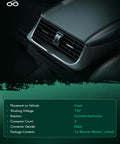 Front HVAC Blower Motor Replacement 700012 For Dodge Ram 1500 2002-2008, interior view of air vent with specifications