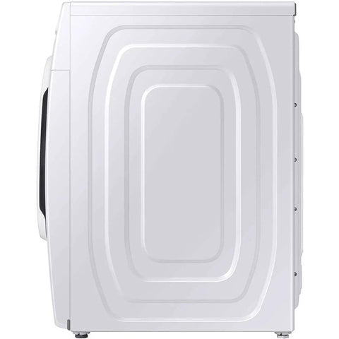 Side view of the Efficient 4.5 cu ft front-load washer with Vibration Reduction Technology, showcasing its compact design.