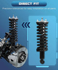 Beefy Front Struts Shocks Absorbers With Coil Spring Fit Dodge Ram 1500 4WD Without Air Suspension Replacement 2009 2018