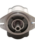 Front view of Hydraulic Gear Pump 3-17 GPM Straight 3/4" Keyed Shaft, Aluminum Hydraulic Oil Gear Pump CID 1.37, mounted.