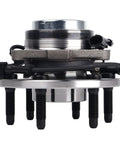 Side view of 2-Pack Front Wheel Bearing Hub Assembly 6-Lug With ABS For 00-06 Chevy Tahoe, 99-06 Silverado 1500, showing lug and ABS
