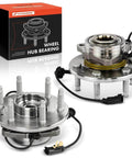 2 Pack Front Wheel Bearing and Hub Assembly for 4WD Chevy Silverado Sierra Suburban Yukon Escalade and XTS, 6 lug with ABS