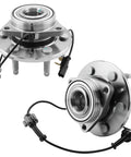 515160 Front Wheel Bearing and Hub Assembly 2 Pack for 4WD Chevy Silverado 6 Lug with ABS Sensor