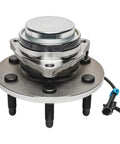 Close-up of Pair 2WD Front Wheel Bearing Hub Assembly For 99-06 Chevy Silverado 1500 Sierra 1500 And 00-06 Suburban 1500 Tahoe Yukon