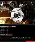 Two Front Wheel Bearing And Hub Assemblies For BMW X1 E84 AWD 2012 2013 2014 2015 Direct Fit Replacement Heavy Duty