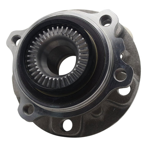 Front view of Front Wheel Bearing And Hub Assembly For Left Or Right Front Wheel, OE Fit, Premium Quality, Vibration Free Performance