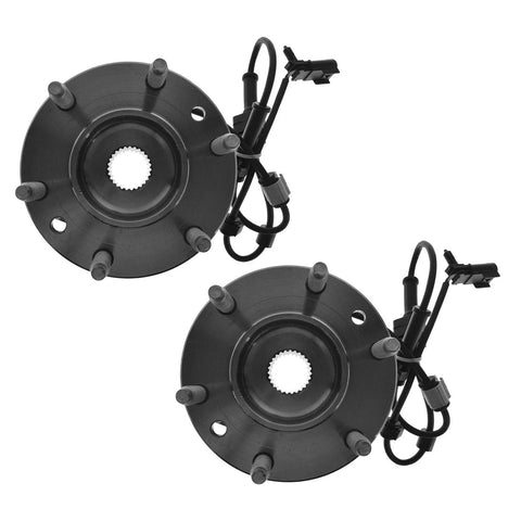Front Wheel Bearing And Hub Assembly Set For Chevrolet Trailblazer Trailblazer Ext GMC Envoy Envoy XL Buick Rainier And Saab 9 7X Two Piece Driver And Passenger Sides For Direct Fit No Hassle Easy Install By TRQ