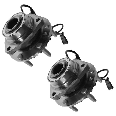 Front Wheel Bearing And Hub Assembly Set For Chevrolet Trailblazer Trailblazer Ext GMC Envoy Envoy XL Buick Rainier And Saab 9 7X Two Piece Driver And Passenger Sides For Direct Fit No Hassle Easy Install By TRQ