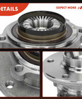 Close-up view of Two Front Wheel Bearing And Hub Assemblies For BMW X1 E84 AWD 2012 2013 2014 2015 Direct Fit Replacement
