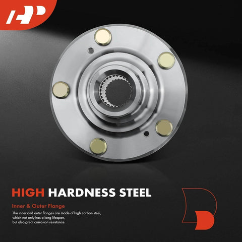 2 Pack Front Wheel Bearing and Hub Kit for Honda Accord Civic Element and Acura ILX TL TSX, Non ABS OE Replacement, high hardness steel