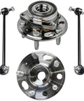 Front Wheel Bearing Hubs Kit With Front Stabilizer Sway Bar Links For 2010 To 2017 Chevrolet Equinox And 2011 To 2016 GMC Terrain Includes 2 Front Hub Bearing Assemblies And 2 Sway Bar Links
