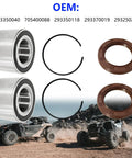 Front Wheel Bearing Kit For Can Am Outlander 330 400 500 650 800 1000 with bearings, circlips, and seals on display