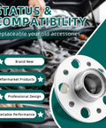 Close-up view of front wheel bearing kit for Mercedes Benz C230 C240 C280 C320 C350 CLK320 CLK350 CLK500 SLK280 2001-2011 OE Quality.