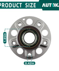 Front view of Front Wheel Bearing Kit 2 Pack Replacement For Mercedes Benz C230 C240 C280 C320 C350 CLK320 CLK350 2001 2011