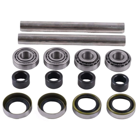 2X Front Wheel Bearing And Axle Rebuild Kit For Scag 43583, 482621, 482622, 43584 featuring hard 304 stainless steel axle sleeves
