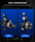 Bearing removal and installation with the 34pc Ball Joint & Wheel Bearing Press Kit, Front Wheel Drive Bearing Puller Tool Set for 2WD 4WD Car.