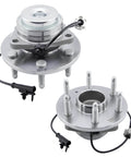 2 Pack 515097 Front Wheel Hub Bearing Assembly for Cadillac Escalade ESV Chevy Silverado Avalanche Suburban Tahoe and GMC Yukon Sierra 1500, 2WD OE Replacement with ABS Sensor and 6 Lug Design