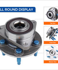 513315 Front Wheel Bearing Hub Assembly Fits 2011 To 2015 Chevy Cruze And 2016 Cruze Limited with alloy construction, all views