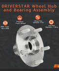 Front Wheel Hub Assembly Pair For Honda Civic 2006 Through 2011 1.3L Or 1.8L L4 Engines Driver Or Passenger Side Hubs Easy Install