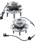 Beefy Front Wheel Bearing And Hub Assembly For 2007 To 2014 Chevy GMC Silverado Suburban Tahoe Yukon XL 1500 Avalanche Escalade ESV EXT 4X4 515096 2 Pack