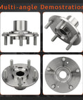 Pair Beefed-Up Front Wheel Hub Assembly For Honda Crosstour 2012-2015, Honda Accord 2008-2012 shown at different angles