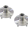 Front Wheel Hub Assembly For Versa And Kicks 1.6L 4 Lug Driver And Passenger Sides Fits 2012 To 2021 Versa 2018 To 2021 Kicks 2014 To 2019 Versa Note 1.6 Engine Replacement Hub Bearing, pair of metal hubs.