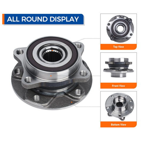 Two Piece Front Wheel Hub And Bearing Assembly 513348 For 2015 2016 Chrysler 200 And 2013 2016 Dodge Dart display