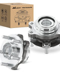 Front view of Front Wheel Hub Bearing Assembly Compatible With Nissan Altima Murano Maxima Pathfinder Infiniti QX60 JX35 QX50 32 Tooth Spline OE 513296 Replacement Part For Smooth Steering And Quiet Ride.