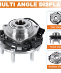 Front Wheel Hub Bearing Assembly With ABS Sensor For 2002 2009 Chevy Trailblazer 2003 2006 SSR 2002 2009 GMC Envoy 2003 2008 Isuzu Ascender