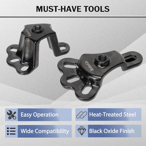 Front Wheel Hub Puller Bearing Removal Tool for 3-3/4 to 4-1/2 Inch IDs, shown with black oxide finish and heat-treated steel