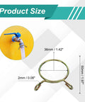 Heavy Duty Fuel Line Hose Clip Set, 20 Pieces, 32mm ID, 36mm OD, 2mm Wire, 65Mn Spring Steel Clamps For Air Hoses