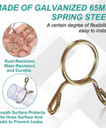 Heavy Duty Fuel Line Hose Clip Set, 20 Pieces, 32mm ID, 36mm OD, 2mm Wire, 65Mn Spring Steel Clamps in use