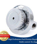 Fuel Pressure Regulator Kit For Carbs With Manual Five Gear Adjustable Dial, zinc alloy anti corrosion build, close-up view.