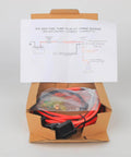 Electric Fuel Pump Relay Kit For 12V Systems With 40 Amp Waterproof Relay, Bypass Harness, Heavy Duty Long Wiring, Universal Fit For Cars And Trucks, 30247 Replacement, Electric Switches Included in packaging with wiring diagram.