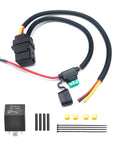 Fuel Pump Relay Wiring Kit For 2011-2013 Jeep Grand Cherokee, Dodge Ram 1500, wiring harness with relay and fuses.